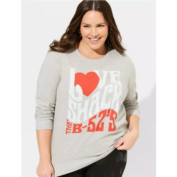 Torrid The B-52s Cozy Fleece Sweatshirt Size 3X NWT - Picture 1 of 11